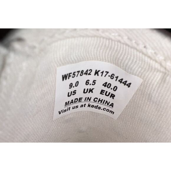 Keds X Kate Spade New York Triple Decker Pearl Embellished Slip-On Sneaker Sz 9 - Picture 11 of 11